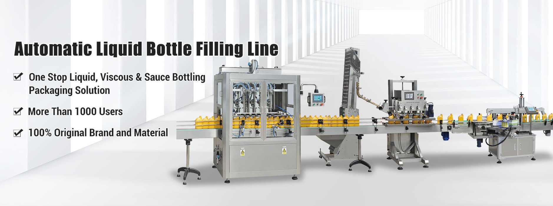 Pudeļu pildīšanas līnija